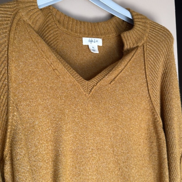 Style & Co. Gold/Mustard Knit Sweater - Picture 4 of 7